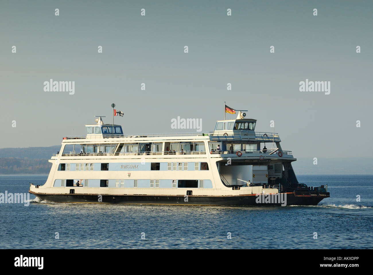 Fähre Schiff MF Konstanz - Baden-Württemberg, Deutschland, Europa. Stockfoto