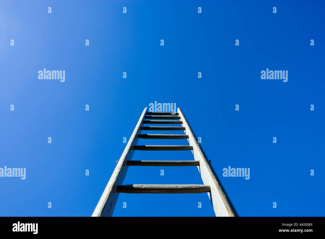 Leiter in den Himmel Stockfoto