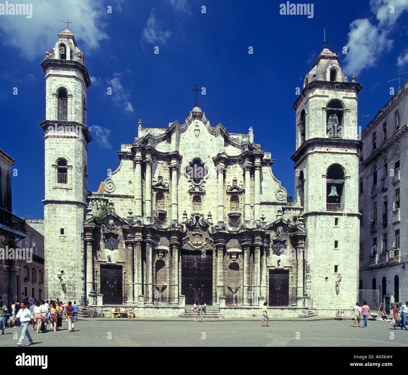 Kathedrale in der Plaza De La Catedral, Havanna, Kuba Stockfoto