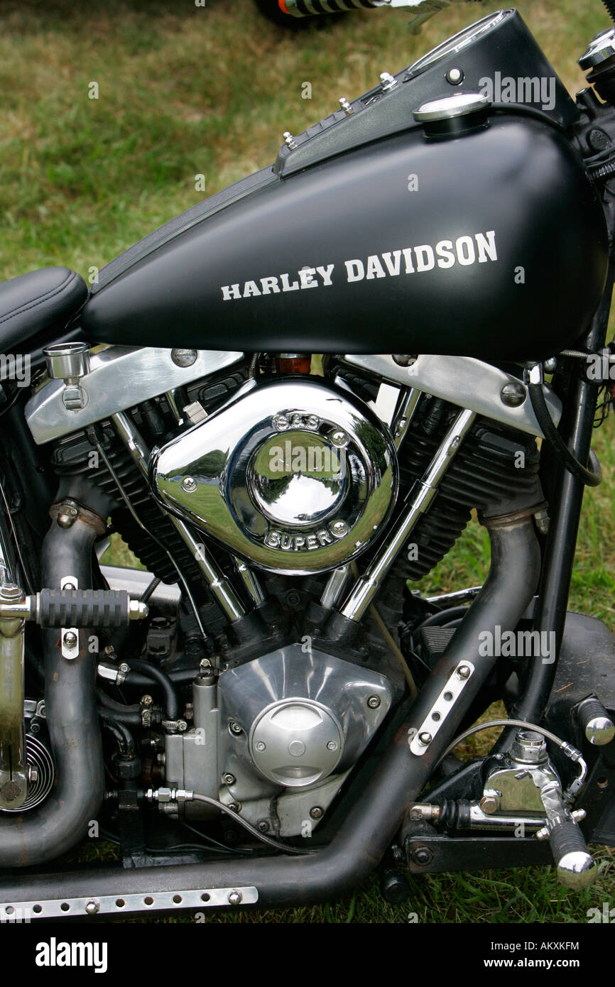 Harley Davidson Anfang Schaufel, Detail. Stockfoto