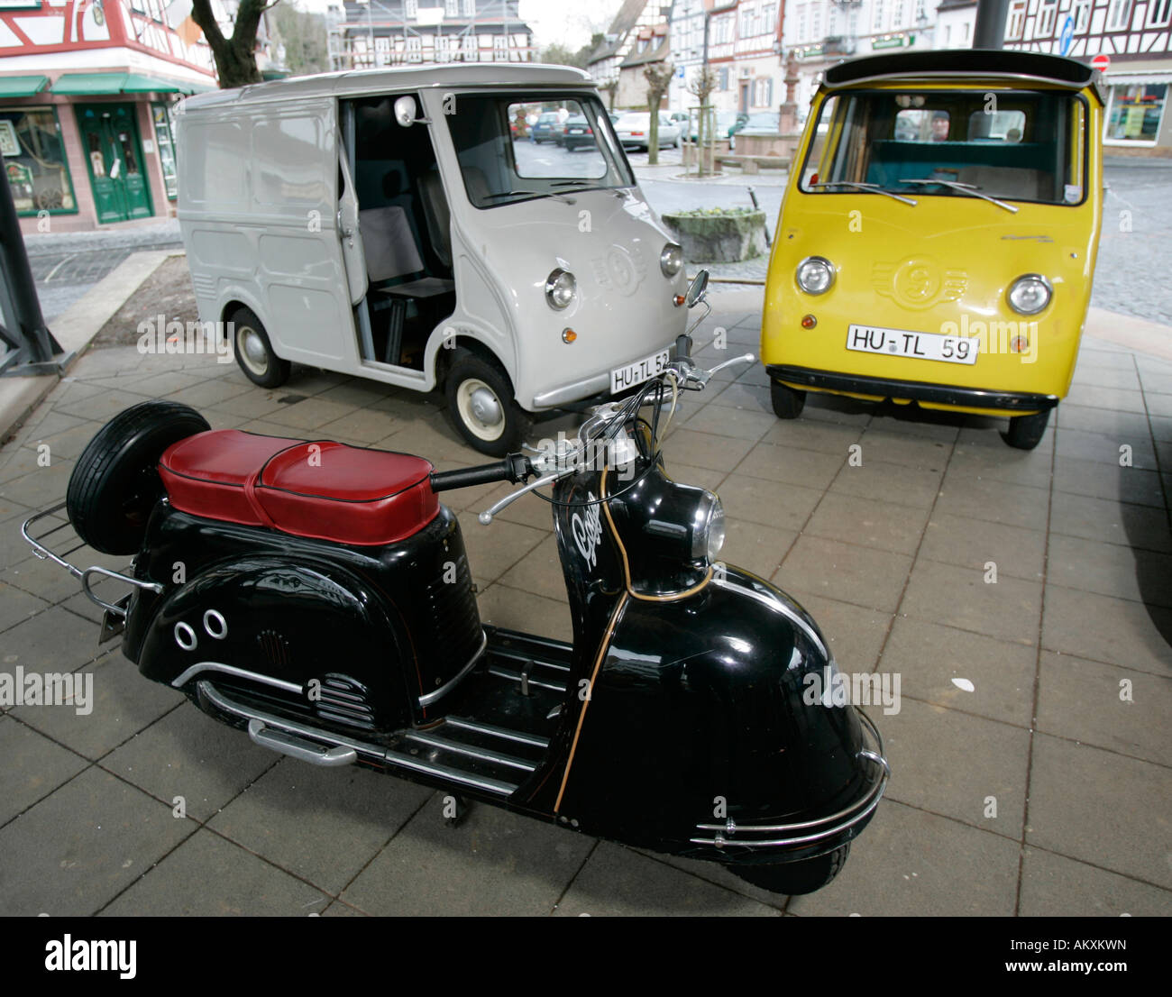 GoggomobilScooter, der 50er Jahre Museum, Hessen, Deutschland Stockfoto