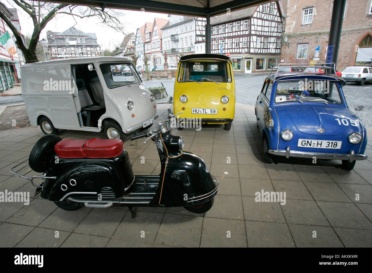 Goggomobil, der 50er Jahre Museum Hessen, Deutschland. Stockfoto