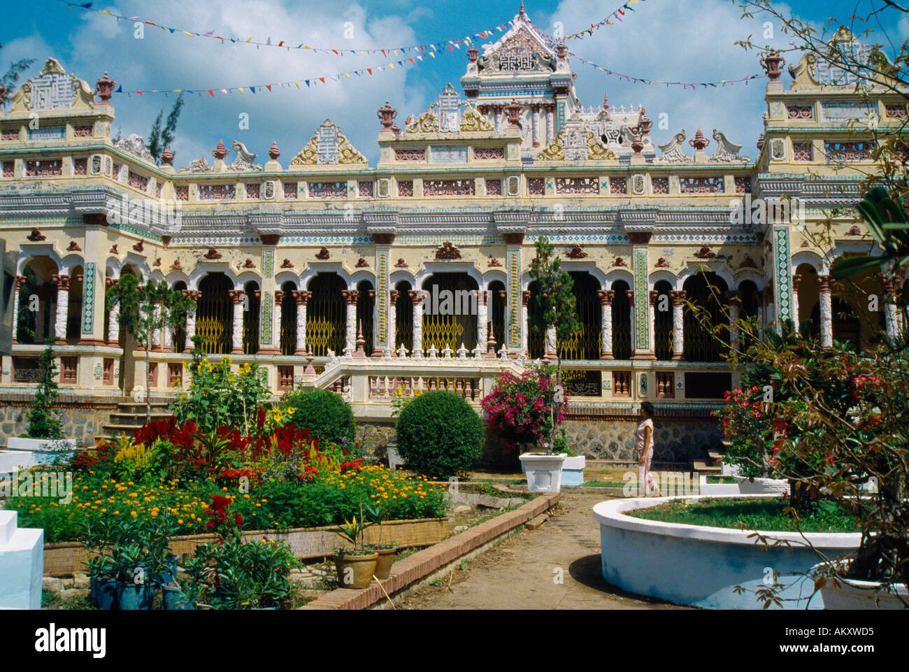 Meine Tho Stadt Vietnam Vinh Trang Pagode und Gärten Stockfoto
