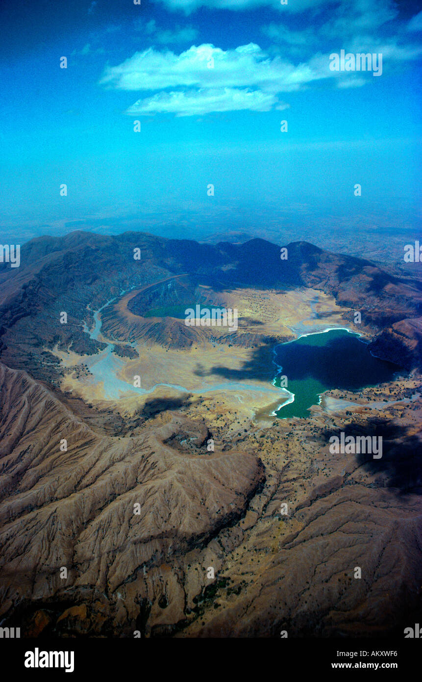 Jebel Marra Sudan Krater aus der Luft 4. größte Vulkan Welt Stockfoto