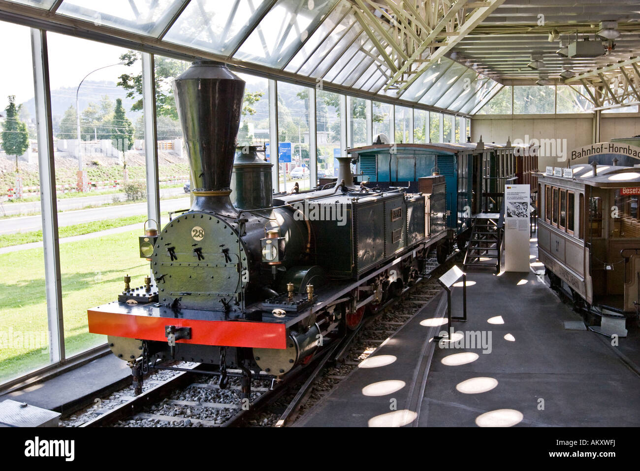 Alte Eisenbahn, Verkehr-Haus der Schweiz, Luzern, Kanton Luzern, Schweiz  Stockfotografie - Alamy