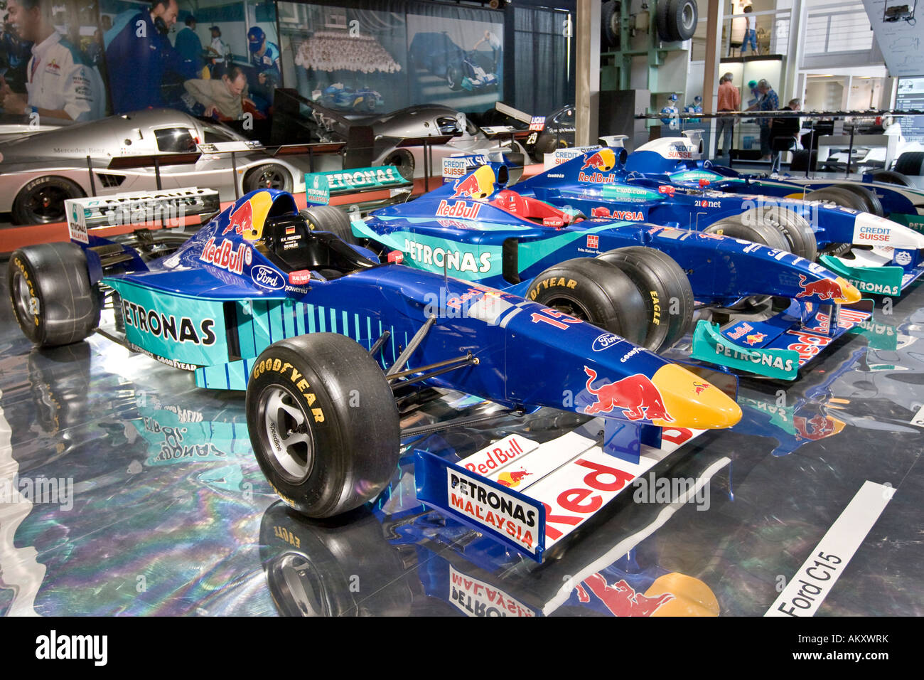 Formel 1 Rennwagen im Verkehrshaus der Schweiz, Luzern, Kanton Luzern, Schweiz Stockfoto
