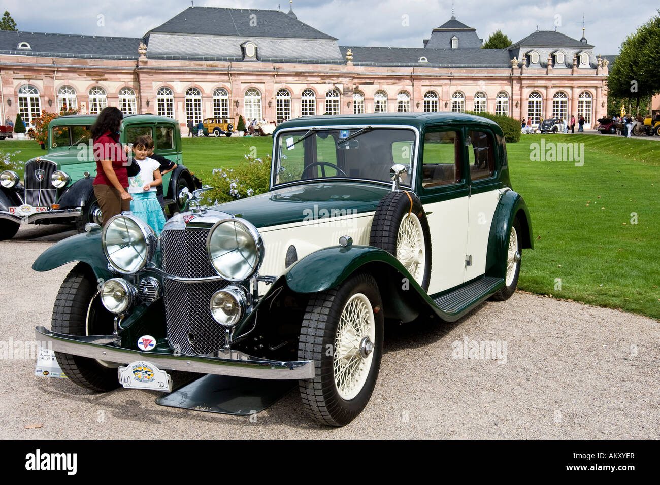 Alvis Speed 20 SB, GB 1933, Oldtimer-Treffen, Schwetzingen, Baden-Württemberg, Deutschland Stockfoto