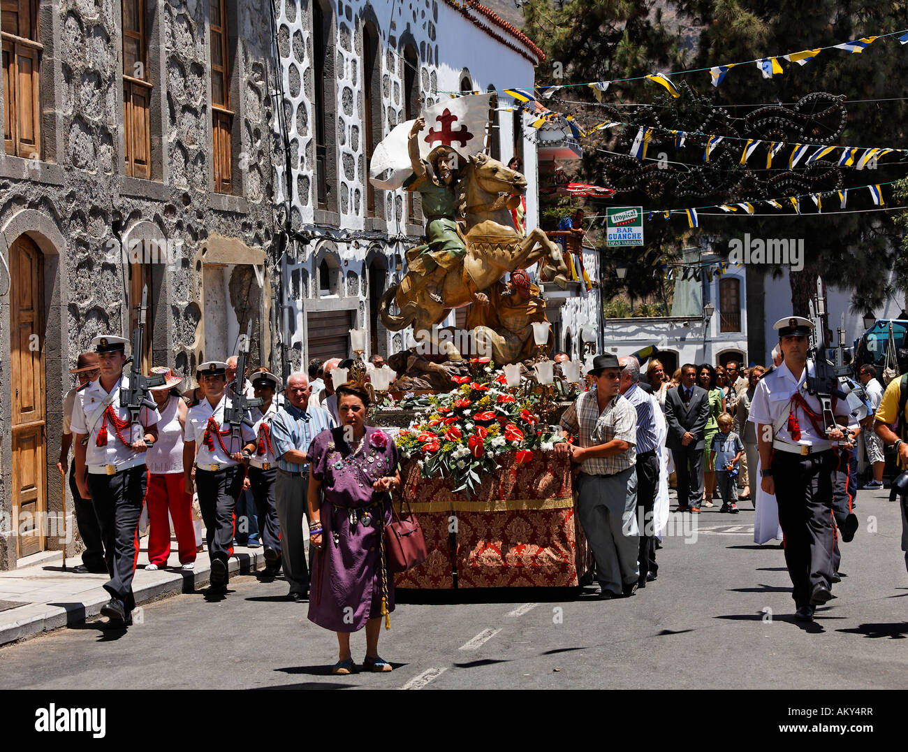 Fiesta de Santiago, San Bartolome de Tirajana, Tunte, Gran Canaria, Spanien Stockfoto