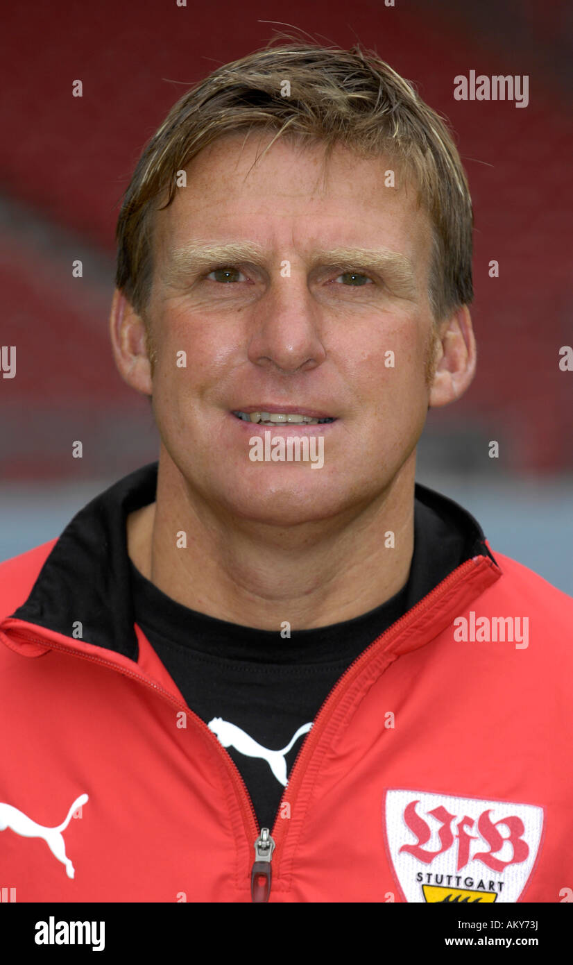 Co-Trainer Alfons HIGL VfB Stuttgart Stockfoto