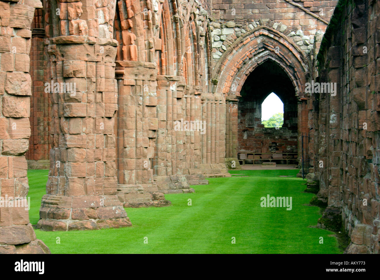 Sweetheart Abbey in neue Abtei Dorf Dumfriesshire, Schottland Stockfoto