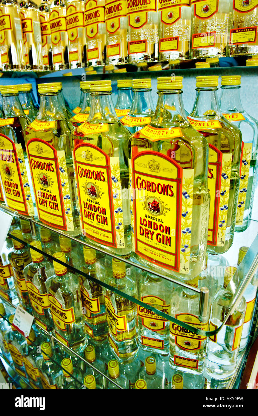 Gin Flaschen, Flughafen, Dubai, Vereinigte Arabische Emirate