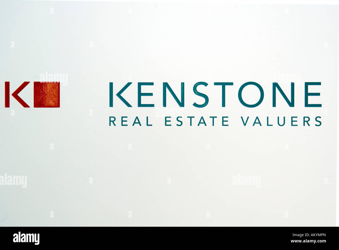 Logo - Kenstone Immobilien Gutachter Stockfoto