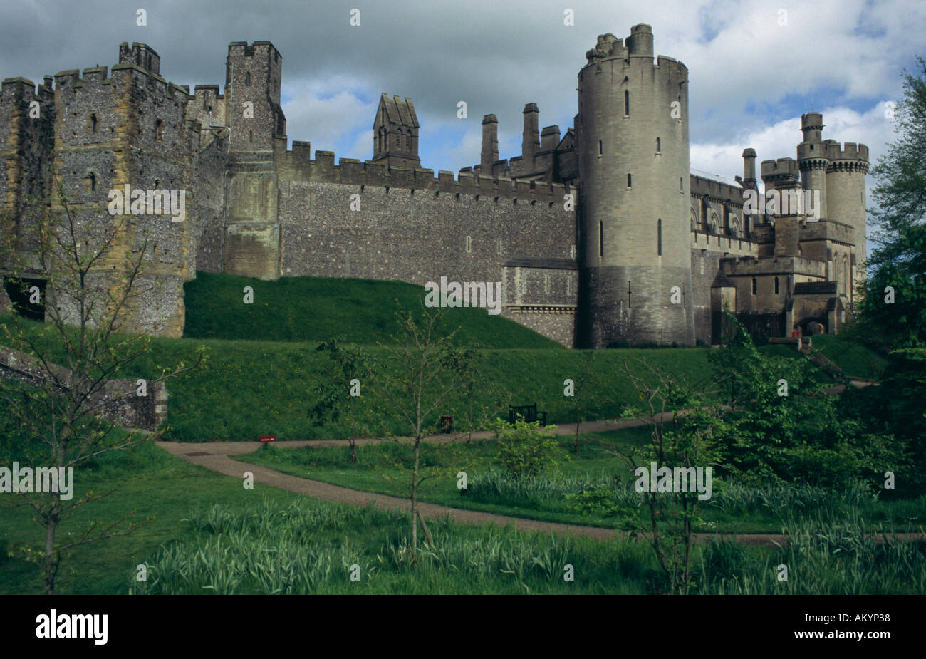 Ansicht von Arundel Castle West Sussex UK Stockfoto