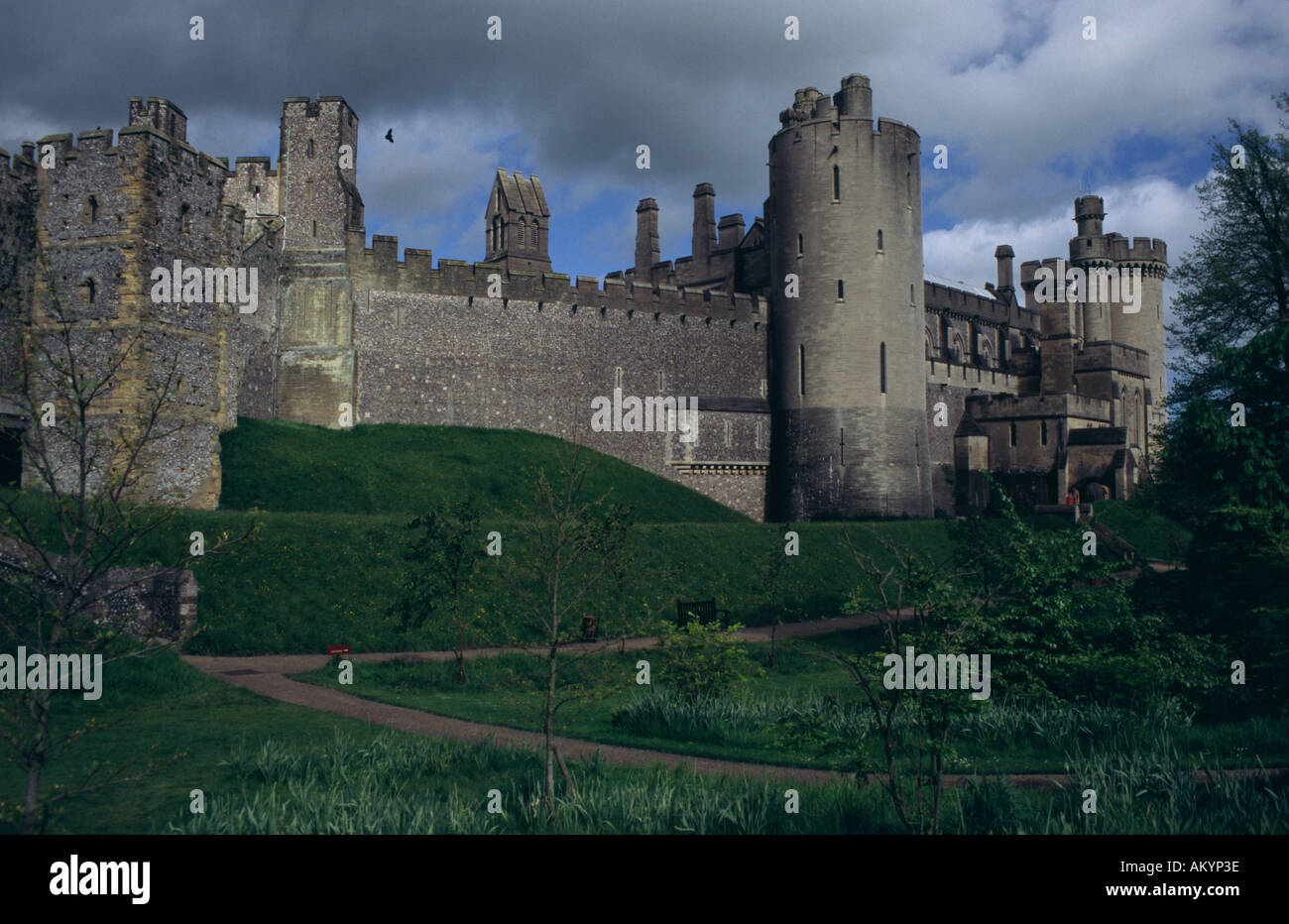 Ansicht von Arundel Castle West Sussex UK Stockfoto