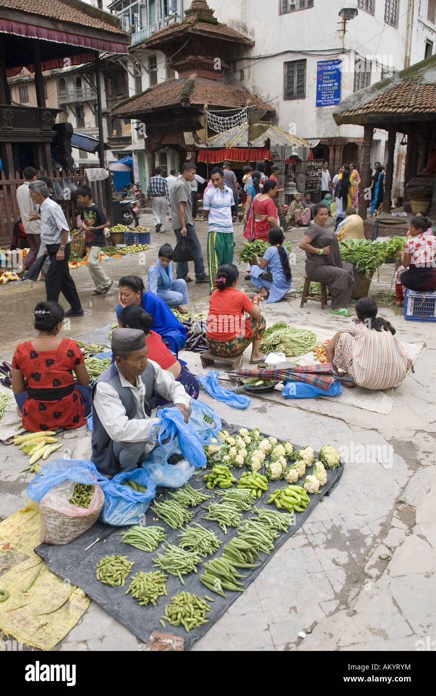 Markt am Durbar Square, Kathmandu, Nepal Stockfoto