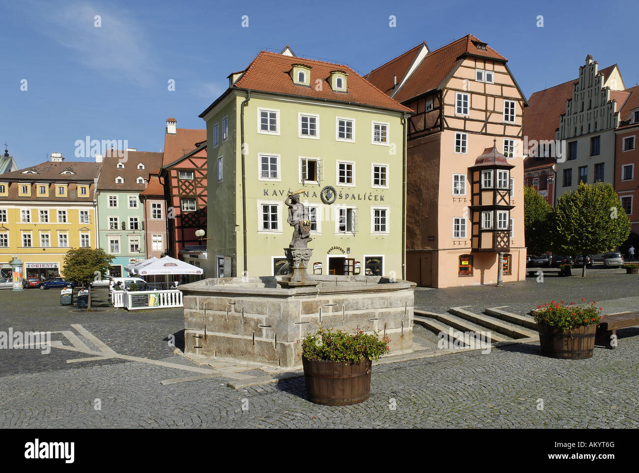 Stöckl, historische Altstadt von Cheb, Eger, Westböhmen, Tschechien Stockfoto