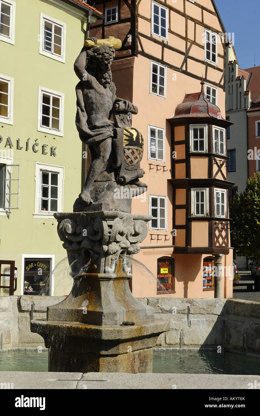 Stöckl, historische Altstadt von Cheb, Eger, Westböhmen, Tschechien Stockfoto