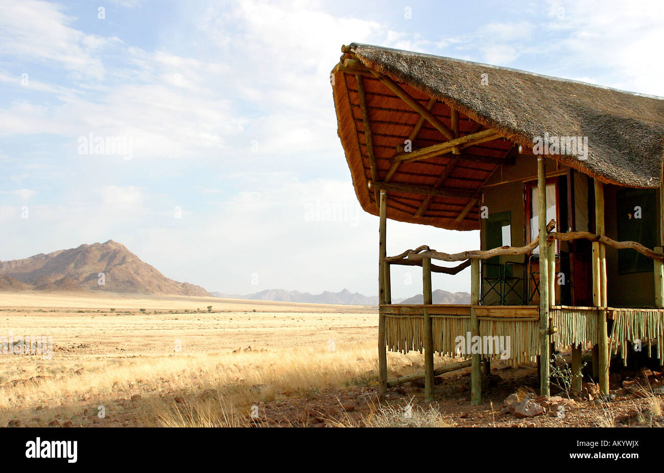 Little Kulala Wilderness tented Camp am Rande der Namib-Wüste Stockfoto