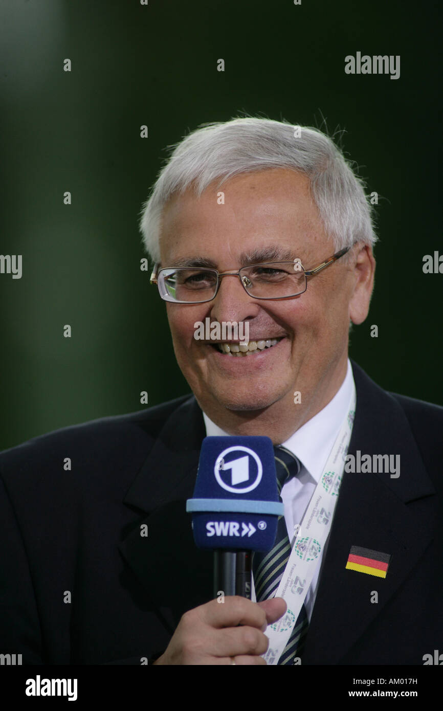 Präsident des deutschen Fußball Verbandes Dr. Theo Zwanziger Stockfoto