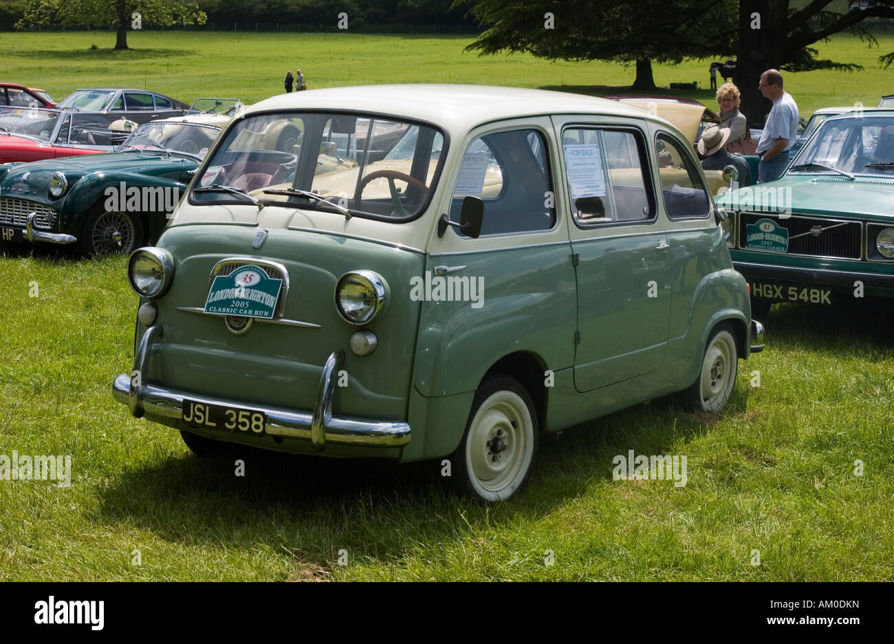 Fiat 600 Heckmotor Multipla 1960 s Familienauto Italys größte Auto-Herstellers Stockfoto