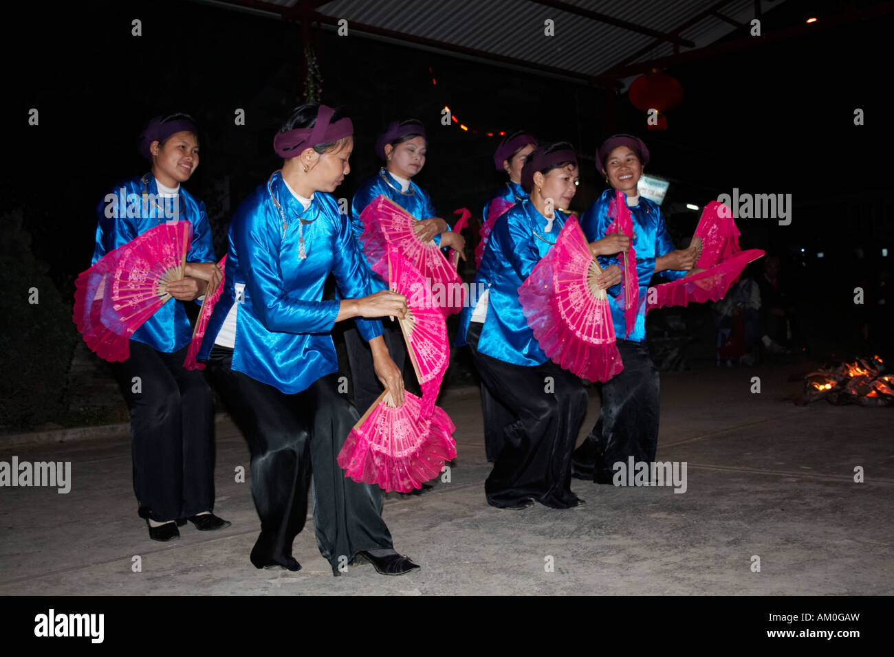 Ethnischer Tanz zeigen, Bac Ha, Vietnam Stockfoto