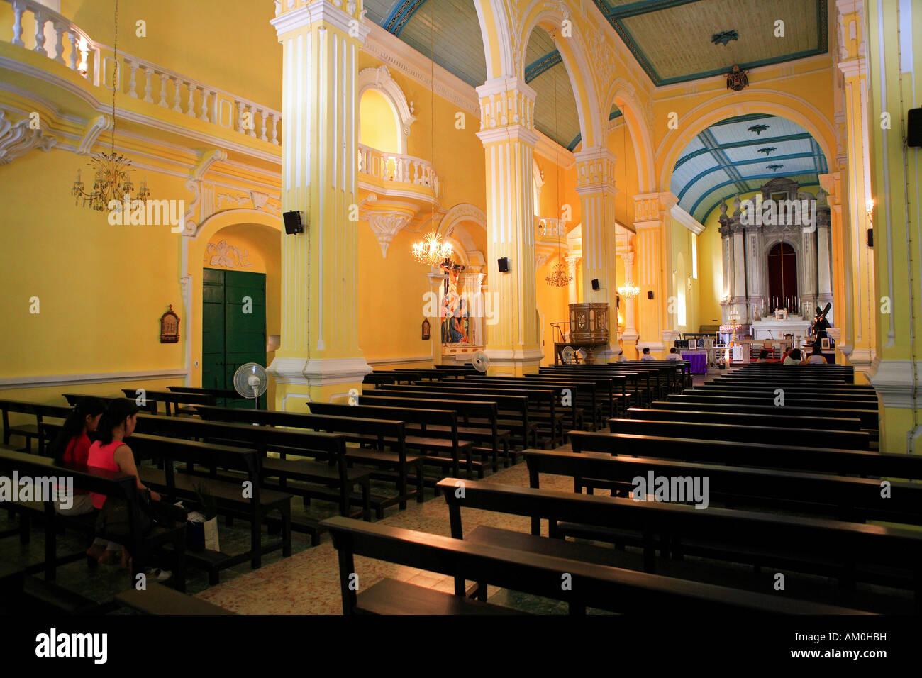 China, Macau, portugiesische katholische Kirche Stockfoto