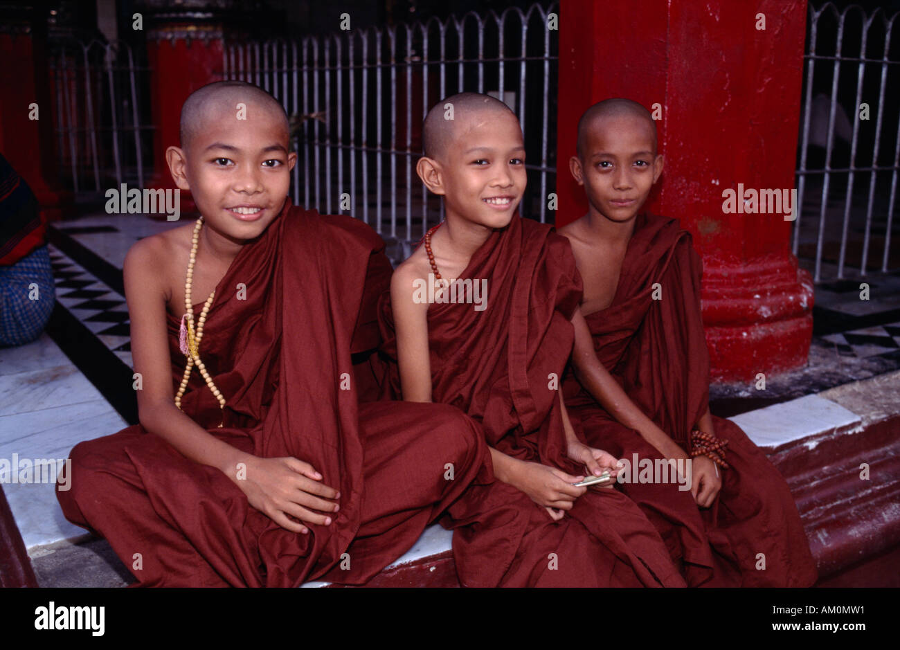 Shwedagon-Pagode in MYANMAR Yangon Stockfoto