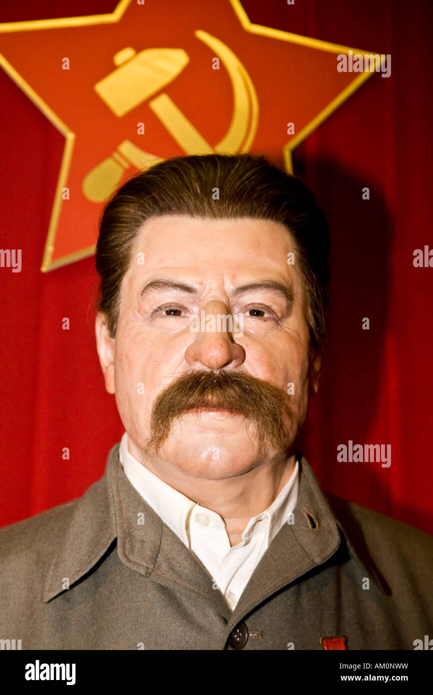 Josef Stalin als eine Wachsfigur Wachsfigurenkabinett von Prag Tschechien Stockfoto