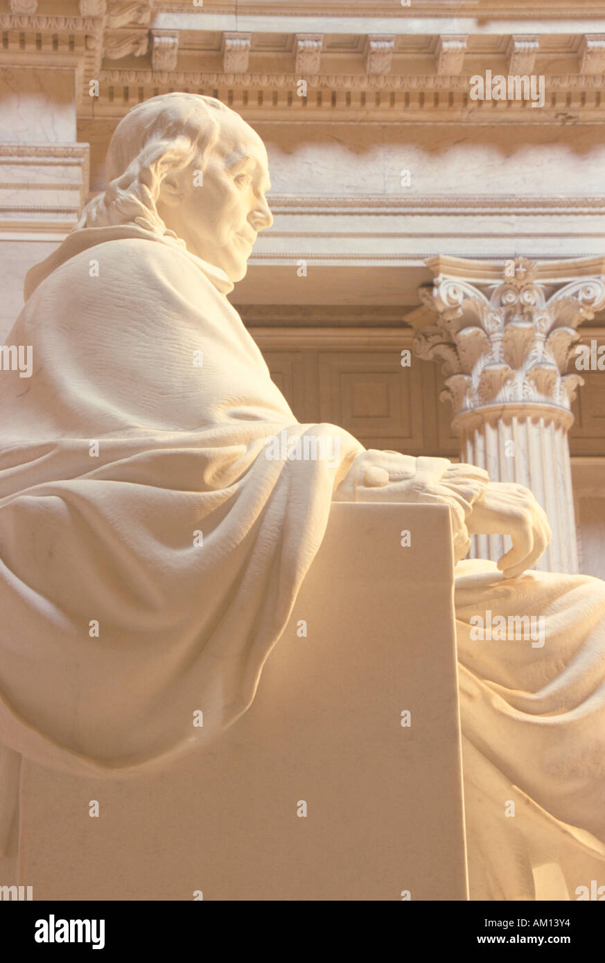 Benjamin Franklin Memorial Franklin Institute Philadelphia Pennsylvania Stockfoto