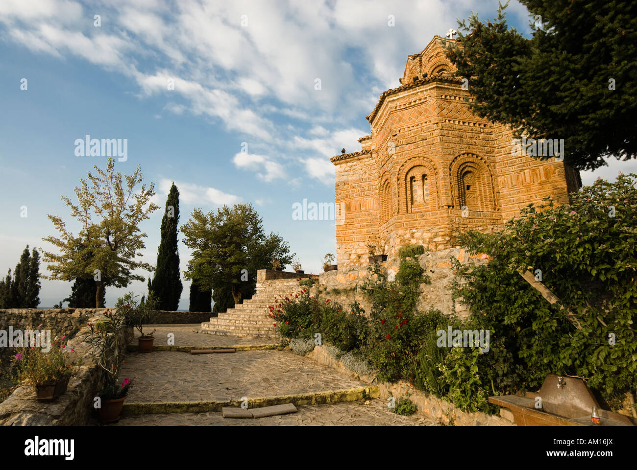 Sveti Jovan bei Kaneo, Lake Orhid, Mazedonien Stockfoto