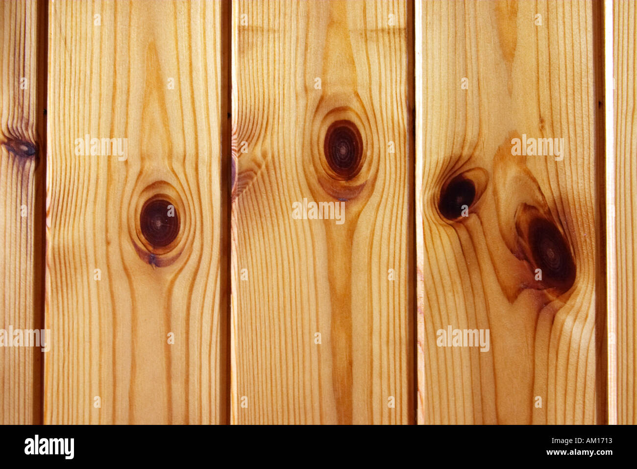 Holzvertäfelung im Haus Stockfoto