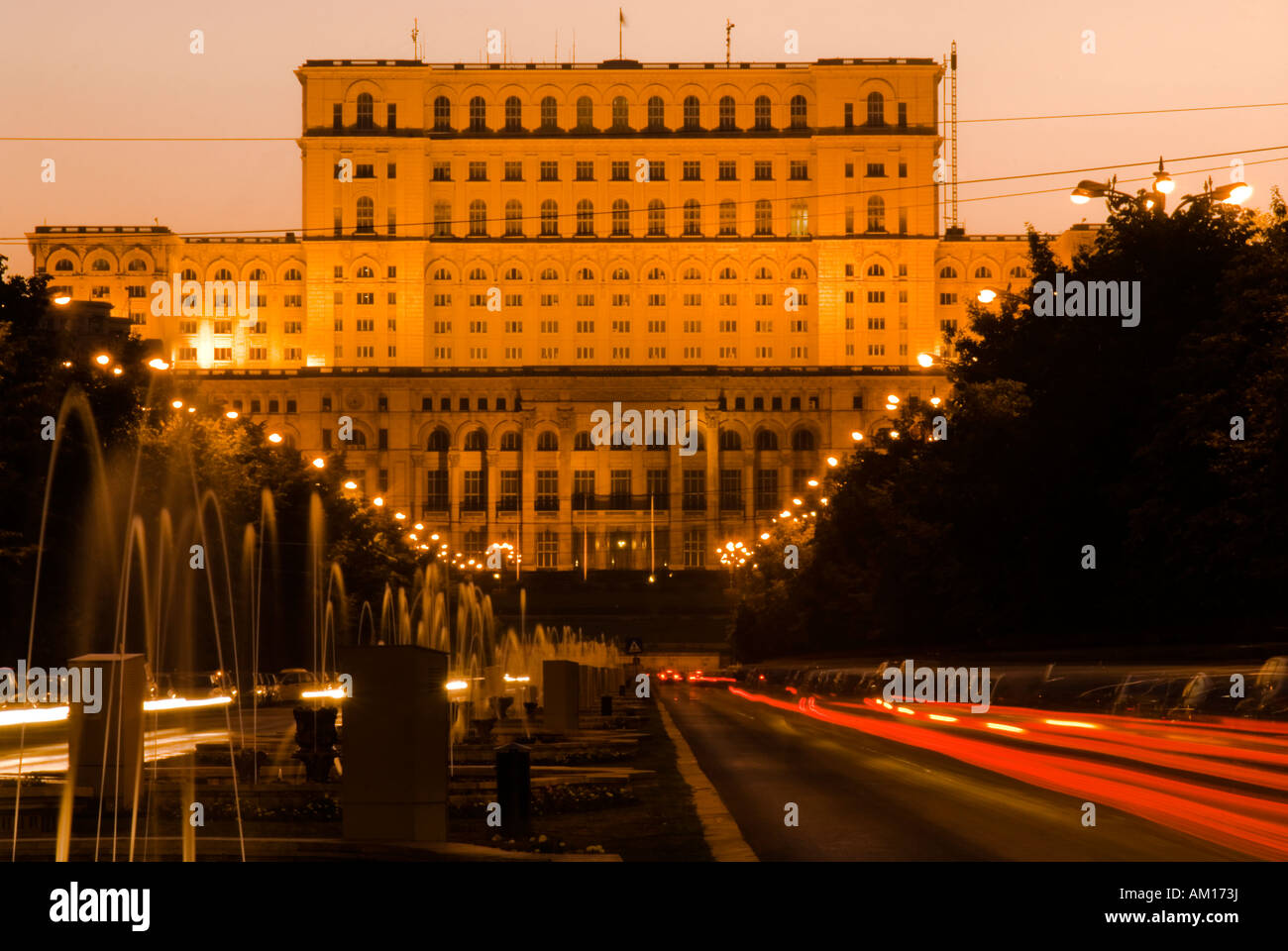 Palast des Parlaments, Bukarest, Rumänien Stockfoto