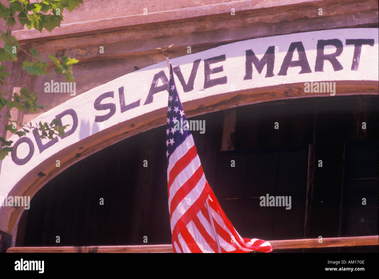 Slave Mart in Charleston SC Boone Hall Plantation Stockfoto