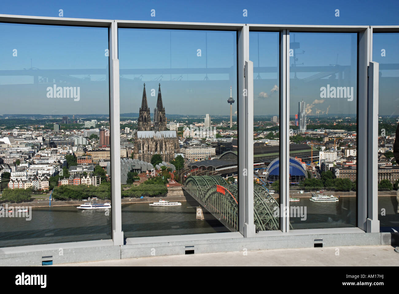 Blick vom LVR Turm Köln, Nordrhein-Westfalen, Deutschland Stockfoto