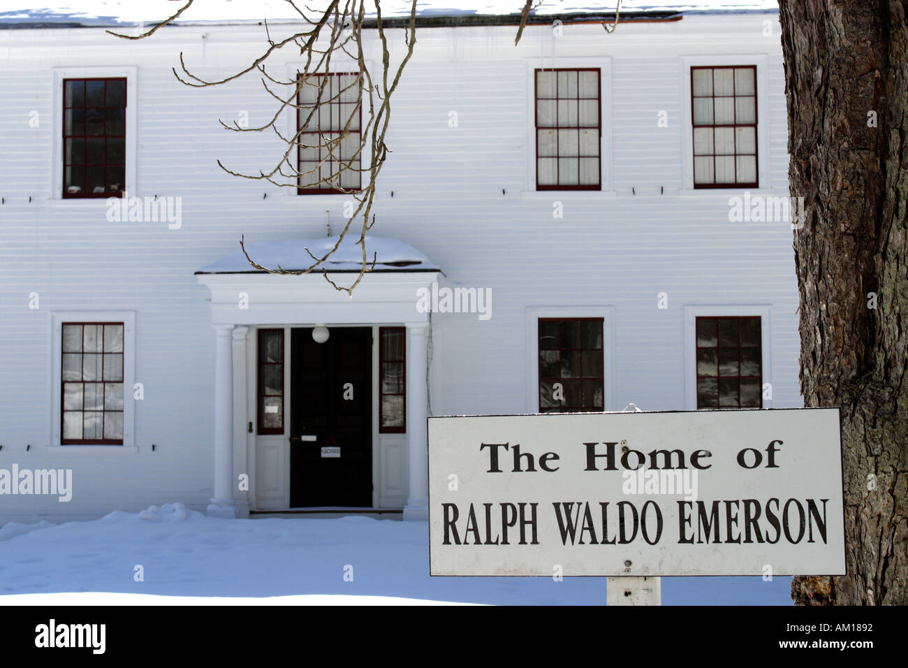 Haus von Waldo US-amerikanischer Schriftsteller und Dichter Concord MA Stockfoto