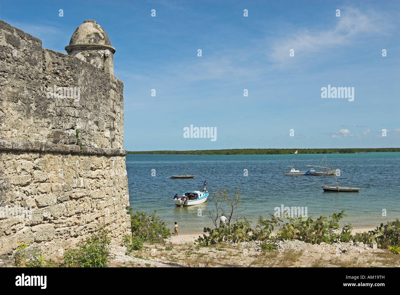 Portugiesische Festung auf Ibo Island, Quirimbas Inseln, Mosambik, Afrika Stockfoto