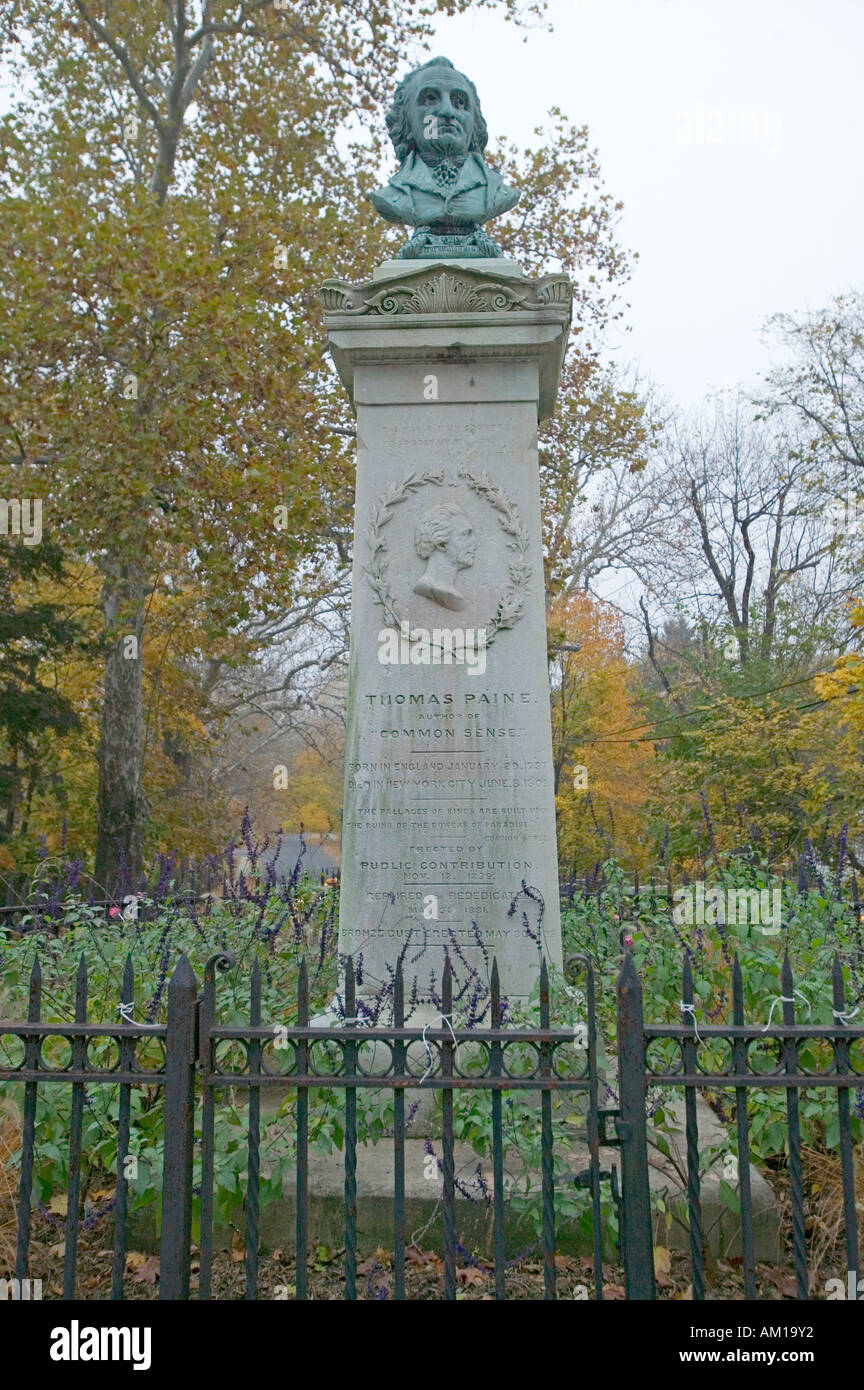 Thomas Paine Monument in New Rochelle, New York Stockfoto