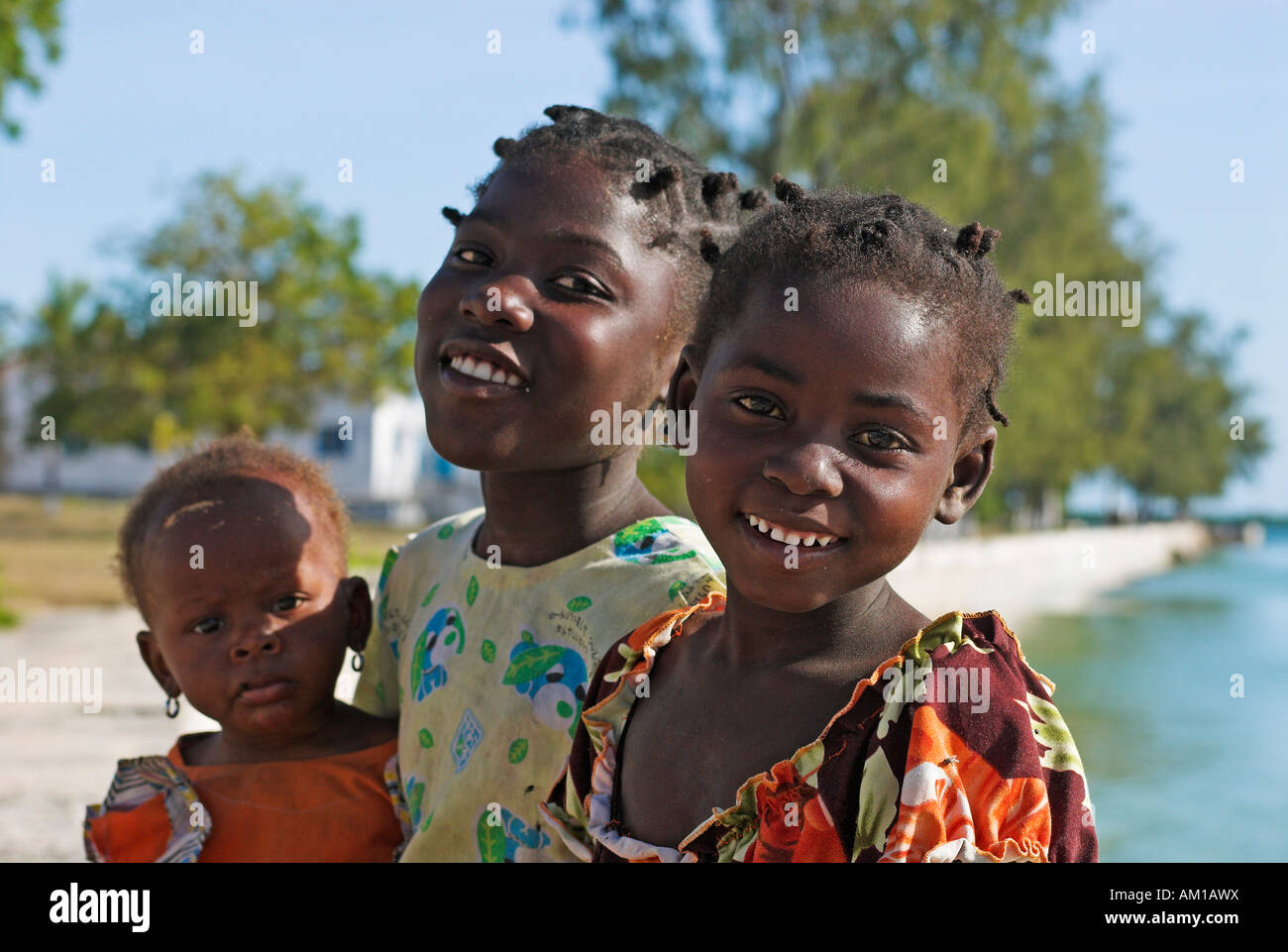 Kinder auf Ibo Island, Quirimbas Inseln, Mosambik, Afrika Stockfoto