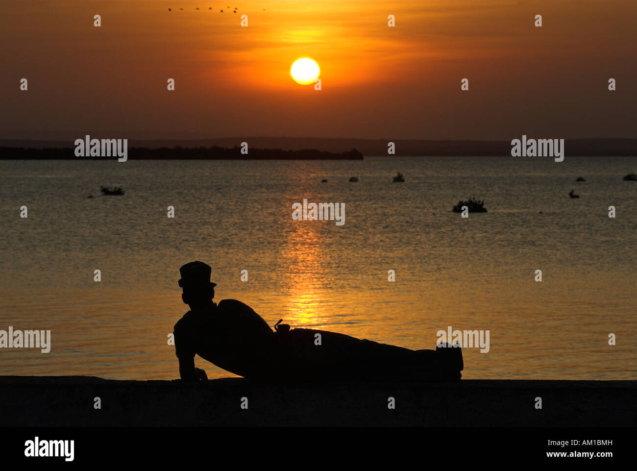Sonnenuntergang am Ibo Island, Quirimbas Inseln, Mosambik, Afrika Stockfoto