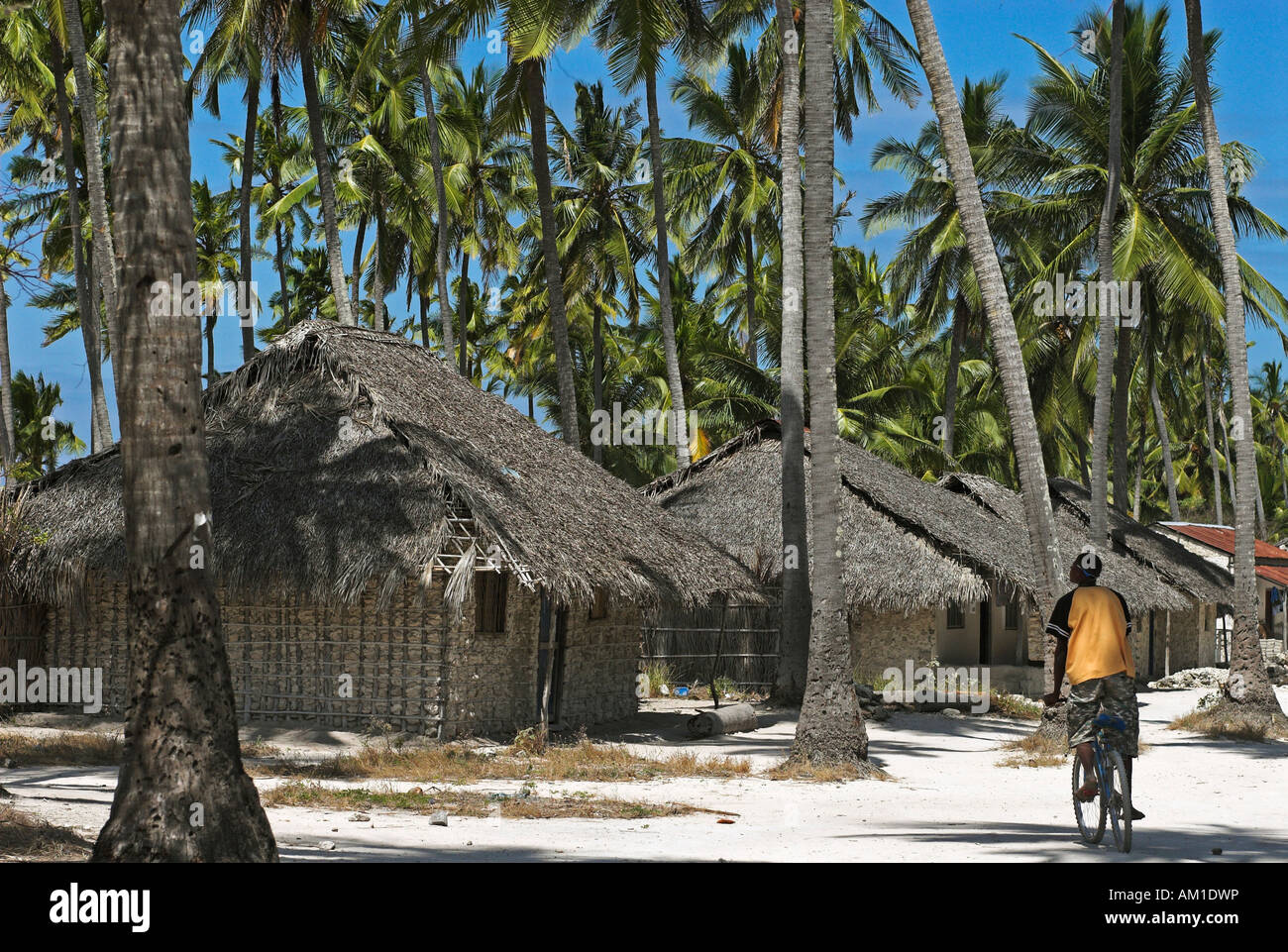 Fischerdorf, Matemo Island, Quirimbas Inseln, Mosambik, Afrika Stockfoto
