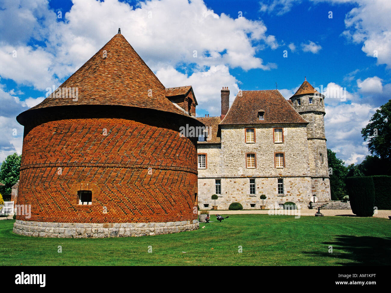 Vascoeuil Burg, Normandie, Frankreich Stockfoto