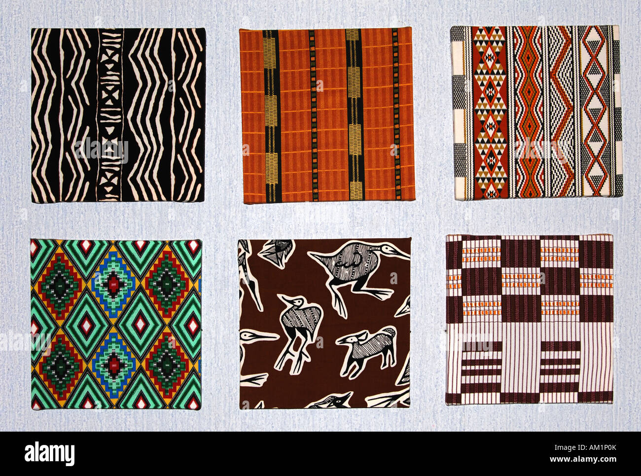 Ethnische Kleidung, Textile Kunst aus Westafrika Stockfoto