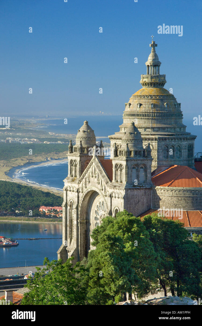 Portugal, Costa Verde, Minho Bezirk, Viana Castelo, das Heiligtum oder Basilika Santa Luzia Stockfoto