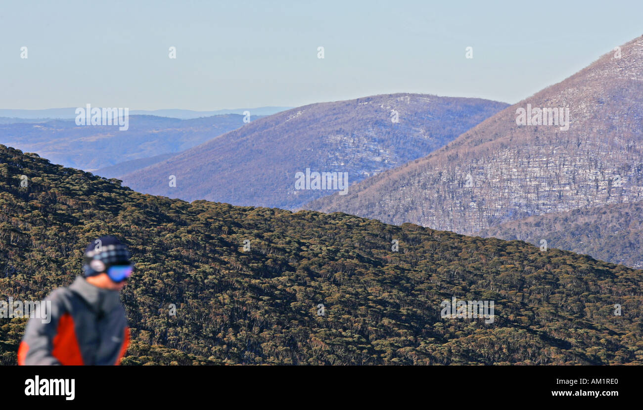 Thredbo Skifahren Stockfoto