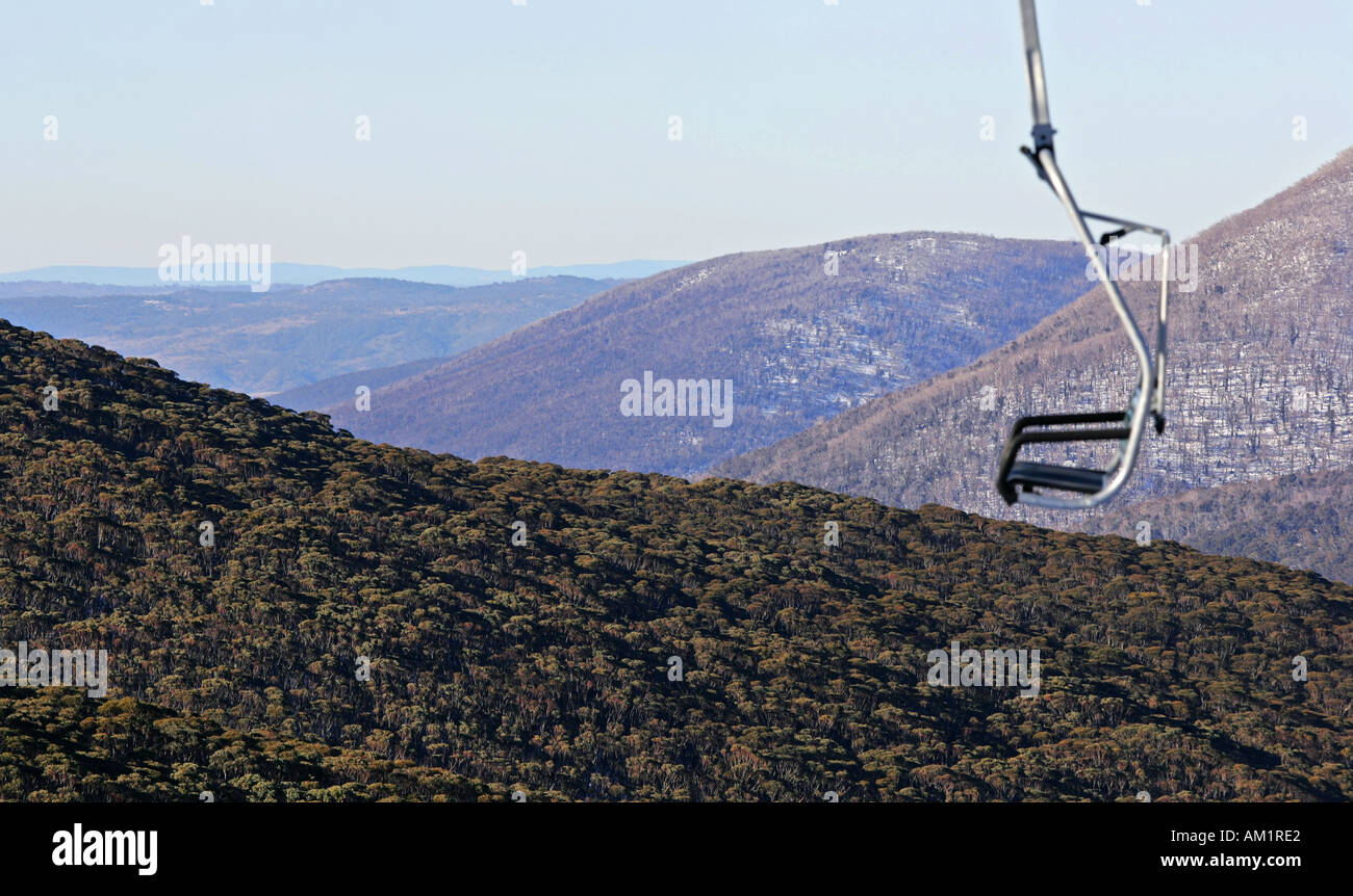 Thredbo Skifahren Stockfoto