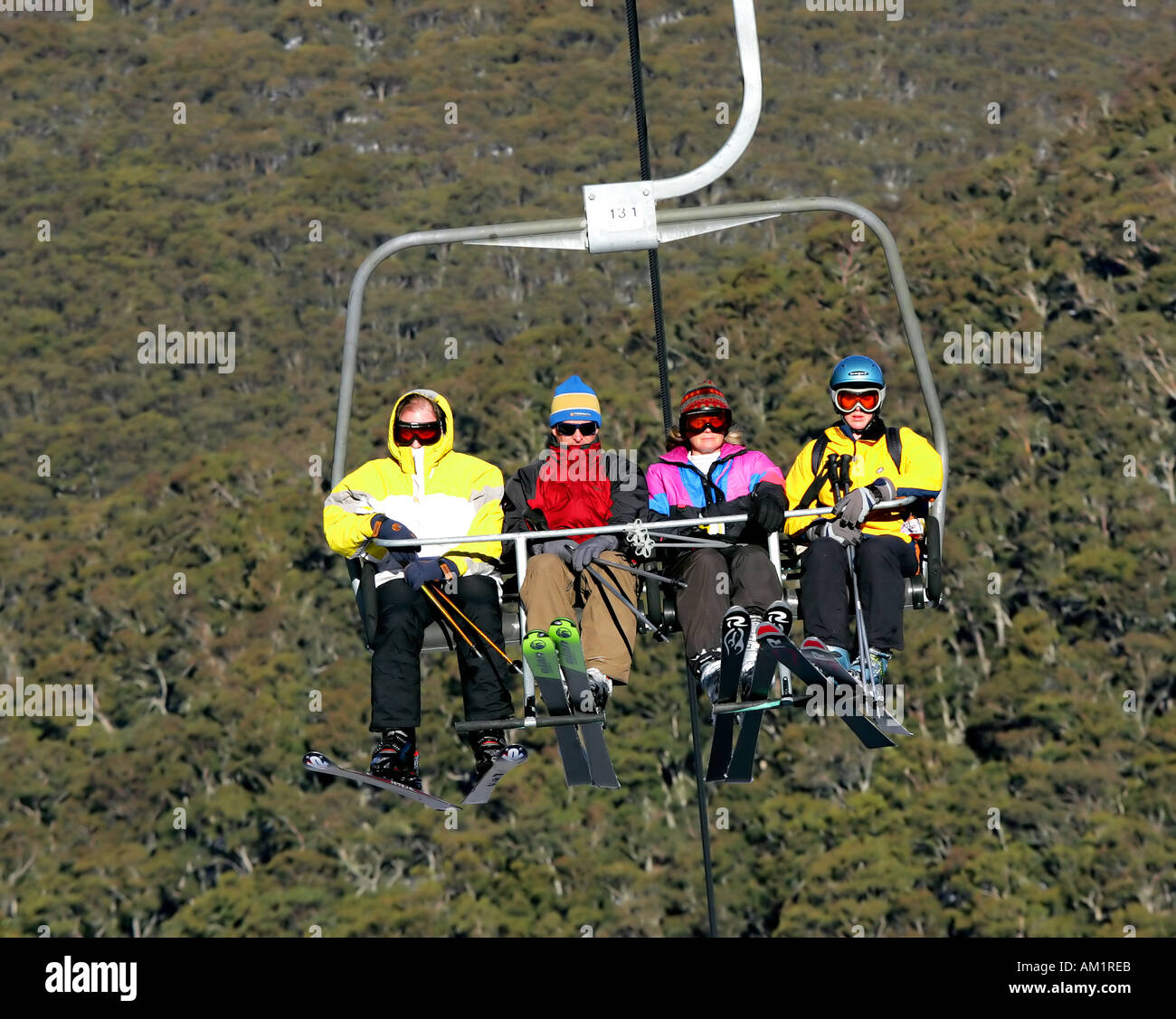 Thredbo Skifahren Stockfoto