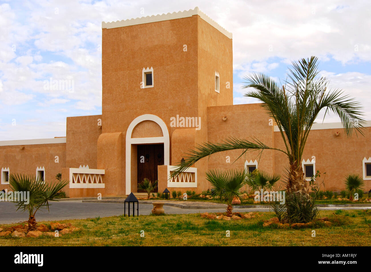Hotel Dar Ghadames Ghadames Libyen Stockfoto