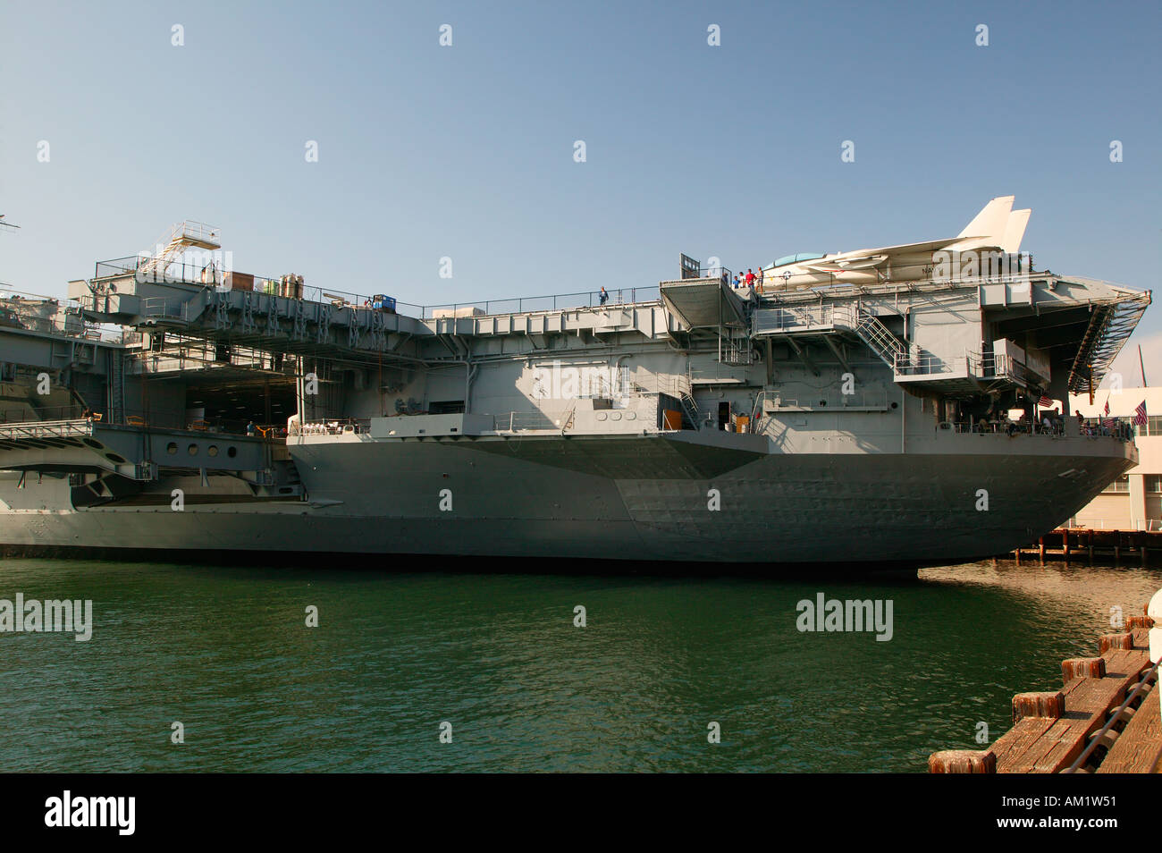 Der Flugzeugträger U S S auf halbem Weg San Diego California Stockfoto