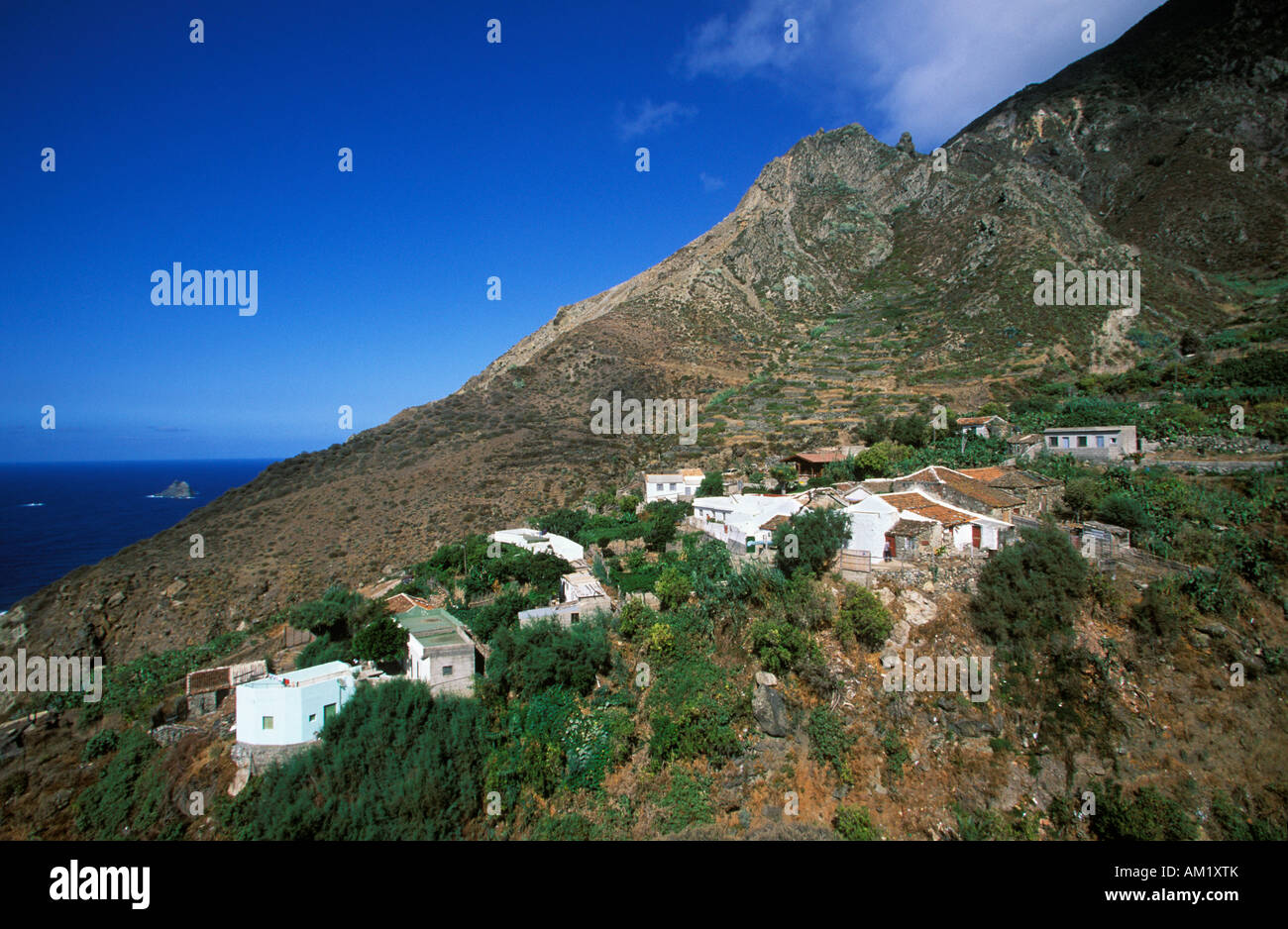 Anaga-Gebirge, El Draguillo, Teneriffa, Kanarische Inseln, Spanien Stockfoto