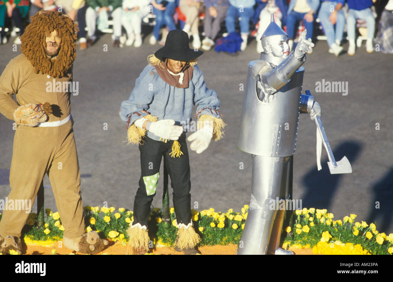 Zauberer von Oz Auftrieb im Rose Bowl Parade Pasadena Kalifornien Stockfoto
